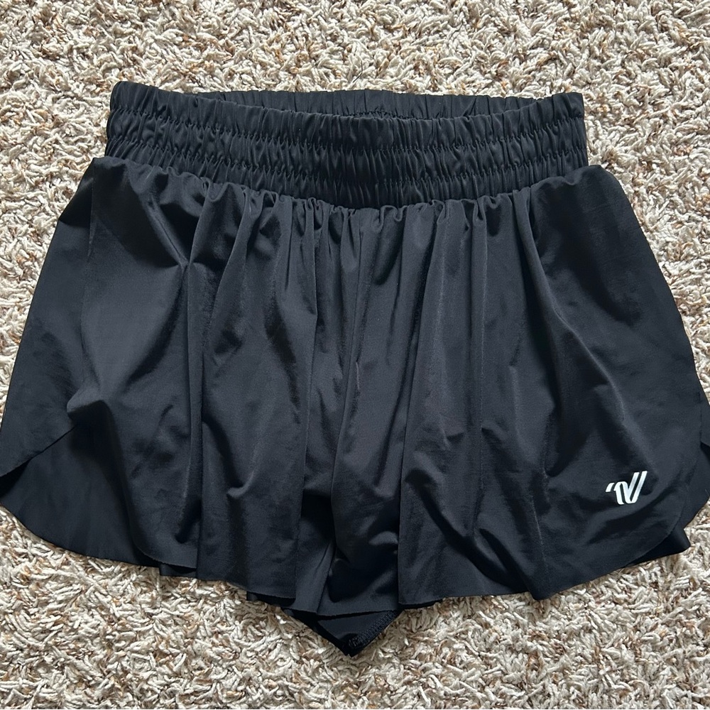 Women's Varsity Black Athletic Skort